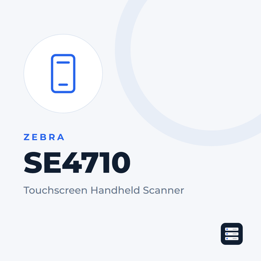Zebra touchscreen handheld barcode scanner with SE4710 imager