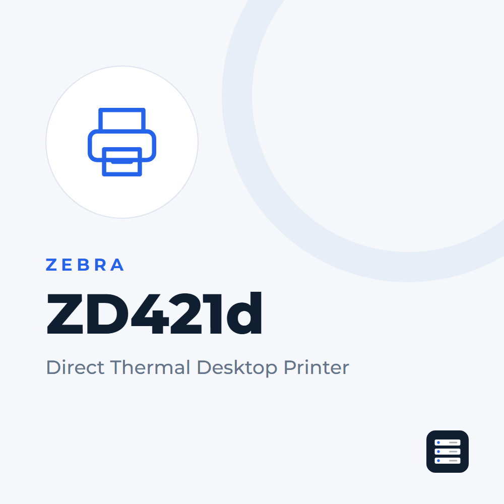 Zebra ZD421d desktop label printer